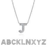 Lab Diamond Initial "A to Z" Letter Necklaces
