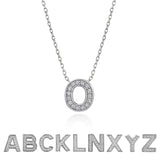 Lab Diamond Initial "A to Z" Letter Necklaces