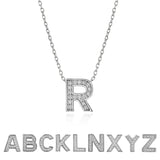 Lab Diamond Initial "A to Z" Letter Necklaces