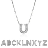 Lab Diamond Initial "A to Z" Letter Necklaces