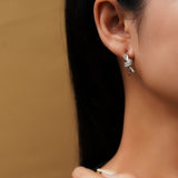 Elegant Ribbon Hoop Earrings – Feminine Fashion Jewelry