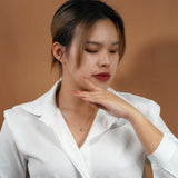 Twinkling 1 Carat Kite Shaped Moissanite Pendant Necklace Solitaire Slider Pendant Necklace for Her in 18k White Gold over Silver