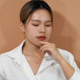 Modern 1 Carat Round Certified Lab Diamond Bezel Set Slider Pendant Necklace in 18K White Gold over Silver