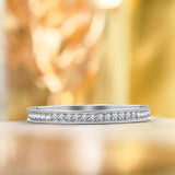 Chic Infinity Pave Setting Wedding Band