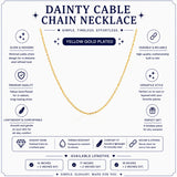 Dainty Cable Chain Necklace