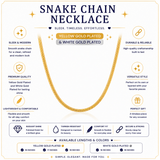 Minimal Snake Chain Necklace