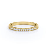 Vintage Art Deco 0.25 Carat Round Shape Wedding Band