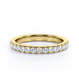 Eternity 0.25 TCW Round Cut Stackable Ring
