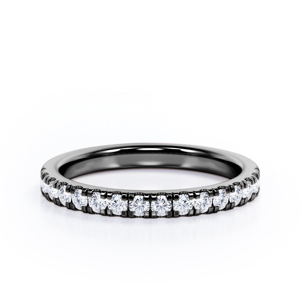 Pave Design 0.15 TCW Round Shaped Wedding Ring