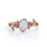 Twisted 1.50 Ct Round Cut Lab Created Opal Bridal Set