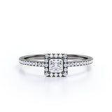 1.25 Carat Pear Moissanite Infinity Engagement Ring