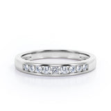 Flush-Channel 0.15 TCW Round Shape Wedding Band