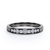 Flush-Channel 0.15 TCW Round Shape Wedding Band