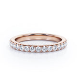 Eternity 0.25 TCW Round Cut Stackable Ring