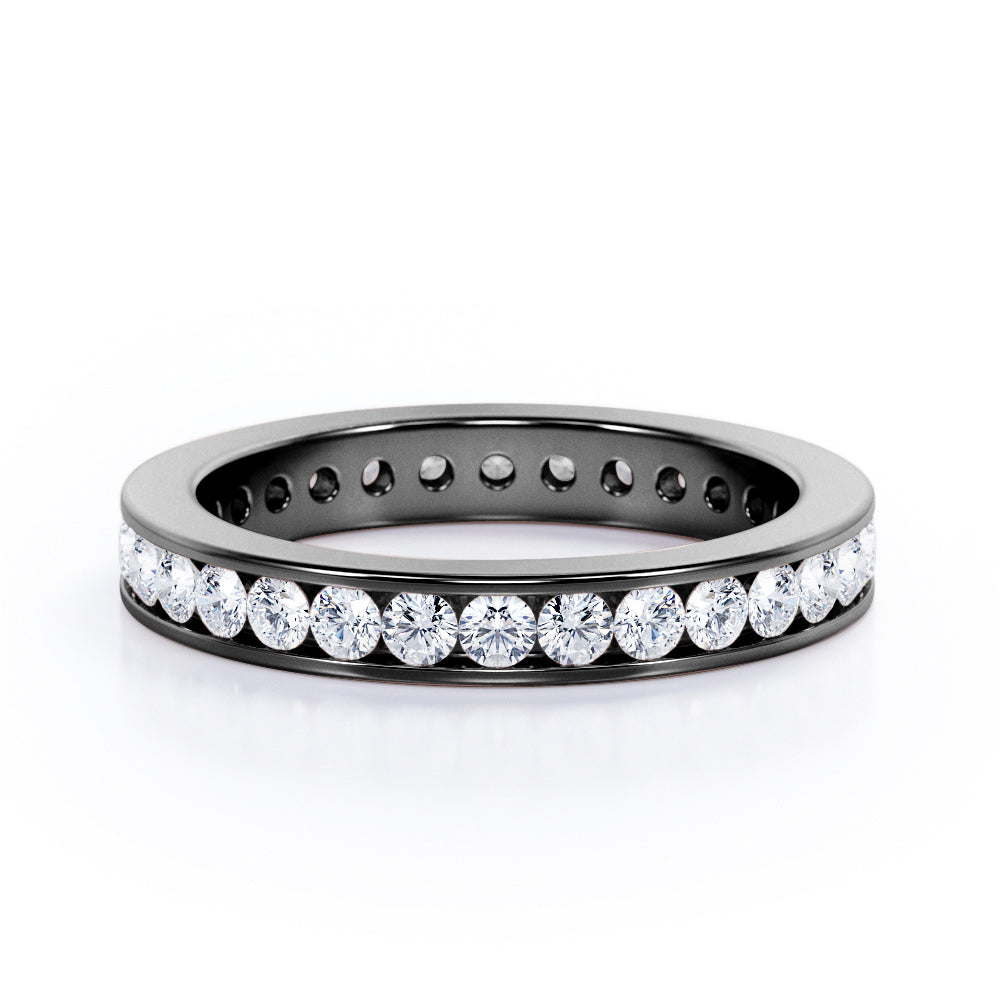 Eternity 0.25 TCW Round Cut Stackable Ring