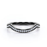 Channel Set 0.15 TCW Arched Wedding Band