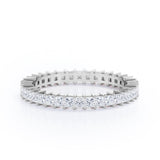 0.25 TCW Princess Cut Eternity Stackable Ring