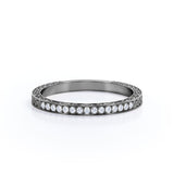 Vintage Art Deco 0.25 Carat Round Shape Wedding Band
