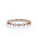 Twisted Thorn 0.05 TCW Round Shape Wedding Band