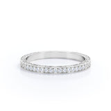 Vintage Art Deco 0.25 Carat Round Shape Wedding Band