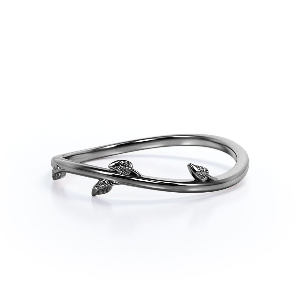 Natured Inspired Plain Wedding Band