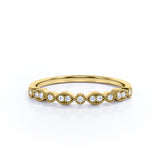 0.25 ct Vintage Milgrain Wedding Ring Band