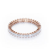 0.25 TCW Princess Cut Eternity Stackable Ring