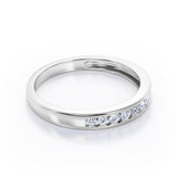 Flush-Channel 0.15 TCW Round Shape Wedding Band
