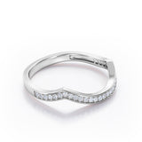 Channel Set 0.15 TCW Arched Wedding Band