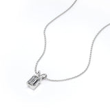 Certified - 2.5 Carat Emerald Cut Moissanite - Charming Pendant Necklace - 18K Rose Gold Plating Over Silver