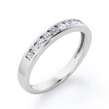 Flush-Channel 0.15 TCW Round Shape Wedding Band