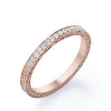 Vintage Art Deco 0.25 Carat Round Shape Wedding Band