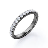 Eternity 0.25 TCW Round Cut Stackable Ring