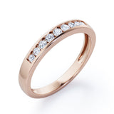 Flush-Channel 0.15 TCW Round Shape Wedding Band