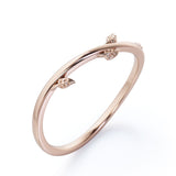 Natured Inspired Plain Wedding Ring Band