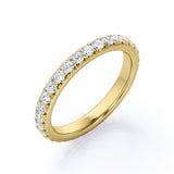 Eternity 0.25 TCW Round Cut Stackable Ring