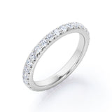 Eternity 0.25 TCW Round Cut Stackable Ring