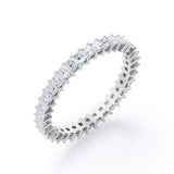 0.25 TCW Princess Cut Eternity Stackable Ring