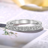 Vintage Filigree Plain Wedding Ring Band