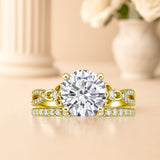 2.5 Ct  Round Lab Diamond Twist Infinity Bridal Set