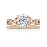 2.5 Ct  Round Lab Diamond Twist Infinity Bridal Set