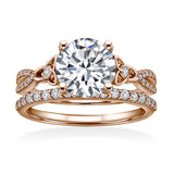 2.5 Ct  Round Lab Diamond Twist Infinity Bridal Set