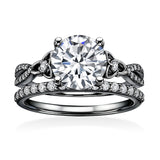 2.5 Ct  Round Lab Diamond Twist Infinity Bridal Set