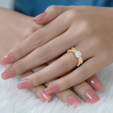 1.20 Ct Round Moissanite Classic Bridal Set