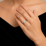 1.15 Ct Princess Moissanite Vintage-Inspired Engagement Ring