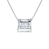 1 Carat Moissanite Prong Setting Solitaire Slide Necklace