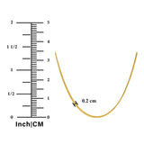 JeenMata 16-18 Inches Flat Curb Chain Necklace in Yellow Gold Plating - Fashion Necklace for Everyday Wear