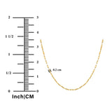 JeenMata 16-18 Inches Twinkle Link Chain Necklace in Yellow Gold Plating - Fashion Necklace for Everyday Wear