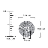 Lab Diamond 0.5 Ct Round Cut Halo Stud Earrings