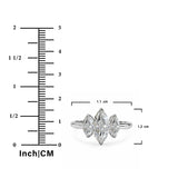 3 Carat Marquise Cut Three-Stone Moissanite Elegant Engagement Ring in 18K White Gold Plating for Women
